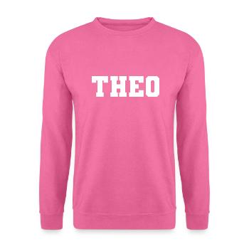 Name - Theo - Unisex Pullover - Pink - Vorne