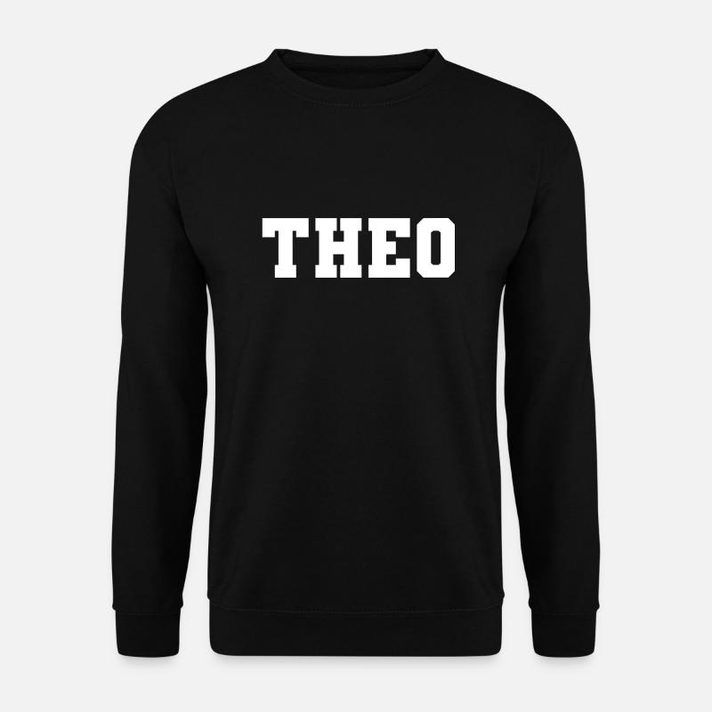 Name - Theo - Unisex Sweatshirt - black