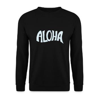 Aloha - Unisex Pullover - Schwarz - Vorne - Alina (178cm) & Michal (187cm)