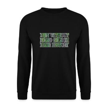 bearded dragon bearded collie - Unisex Sweatshirt - black - Front - Alina (178cm) & Michal (187cm)