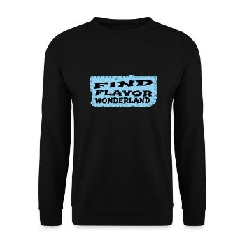 breakthrough birthday present curiosity statement - Unisex Sweatshirt - black - Front - Alina (178cm) & Michal (187cm)