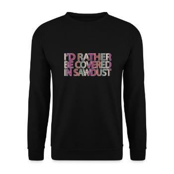 Marteau-piqueur Bingo Hall Tshirts Tree Feller - Sweat-shirt Unisexe - noir - Devant - Alina (178cm) & Michal (187cm)