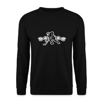 Ice Hockey Player Ice Hockey Team Hockey Fan - Unisex Sweatshirt - black - Front - Alina (178cm) & Michal (187cm)