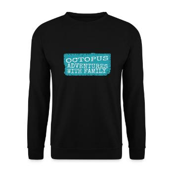 birthday present idea observing octopuses - Unisex Sweatshirt - black - Front - Alina (178cm) & Michal (187cm)