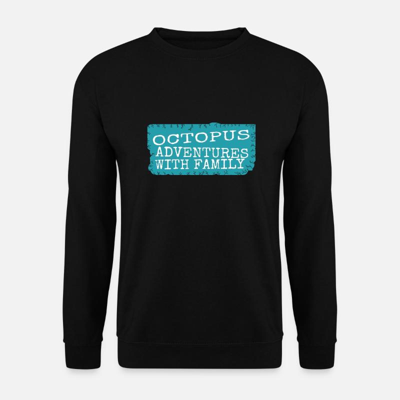 birthday present idea observing octopuses - Unisex Sweatshirt - black