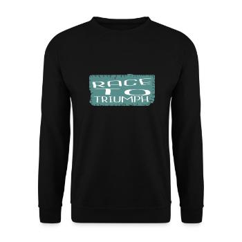 humour cool plaisir alimenté par l’adrénaline - Sweat-shirt Unisexe - noir - Devant - Alina (178cm) & Michal (187cm)