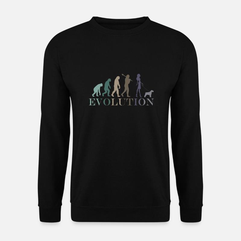 Schnauzer Evolution Frau - Unisex Pullover - Schwarz