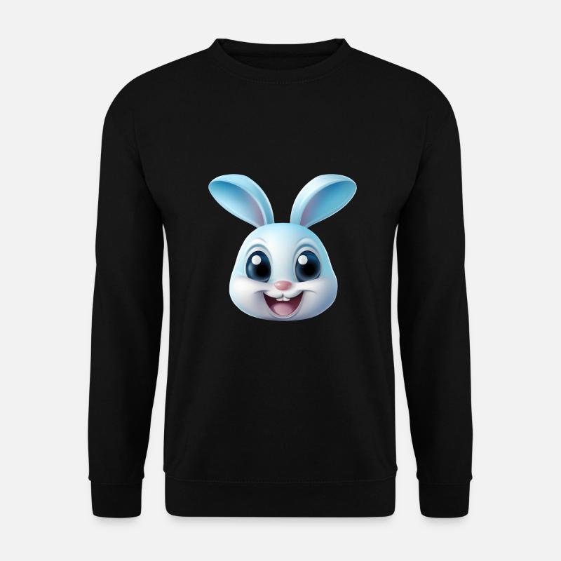 Hase Kaninchen - Unisex Pullover - Schwarz
