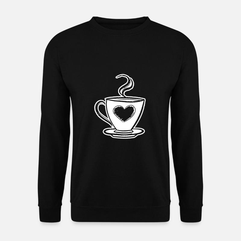 Kaffee - Unisex Pullover - Schwarz