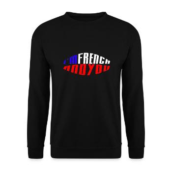 Ich bin Franzose und du - Unisex Pullover - Schwarz - Vorne - Alina (178cm) & Michal (187cm)