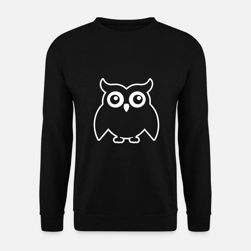 Owl - Unisex Sweatshirt - black