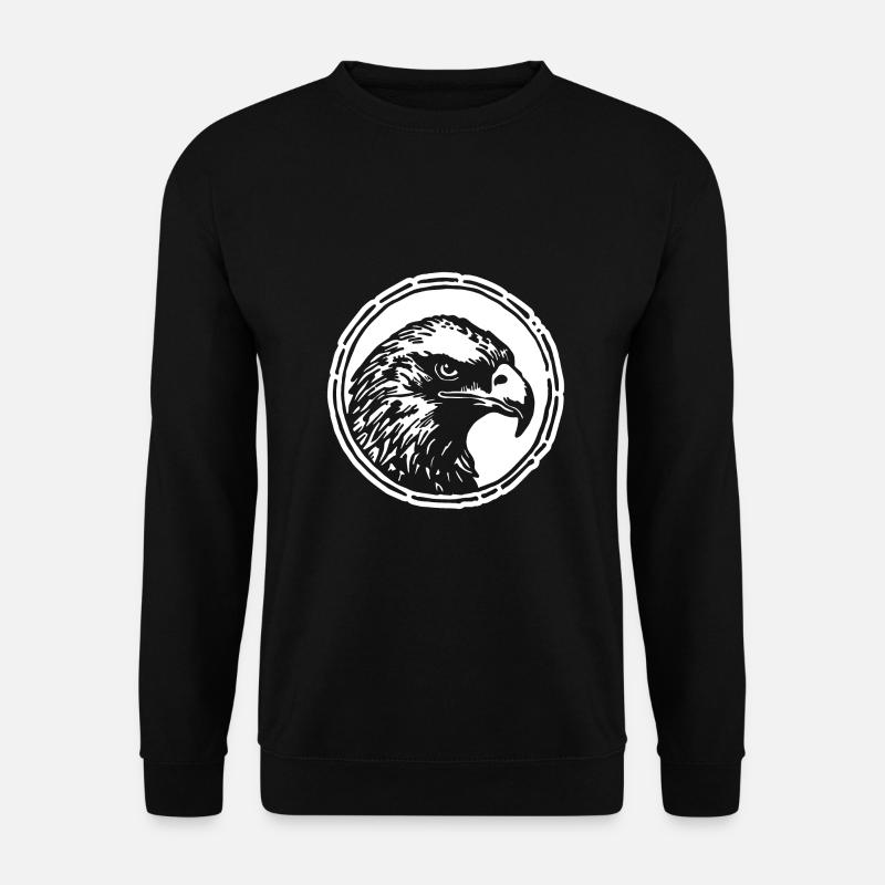 Aigle Tête d’aigle - Sweat-shirt Unisexe - noir