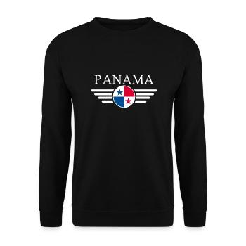 I Love Panama, Elegance Style Design T-Shirt - Unisex Sweatshirt - black - Front - Alina (178cm) & Michal (187cm)