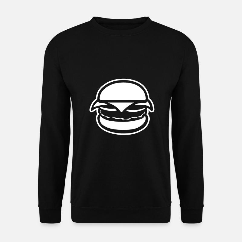 Hamburger Burger - Unisex Pullover - Schwarz