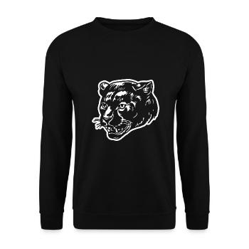 Panther - Unisex Pullover - Schwarz - Vorne - Alina (178cm) & Michal (187cm)