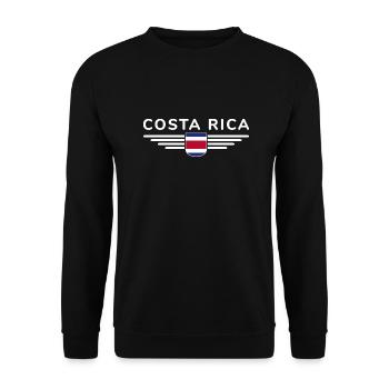 Costa Rica T-Shirt – Pura Vida Style - Unisex Sweatshirt - black - Front - Alina (178cm) & Michal (187cm)