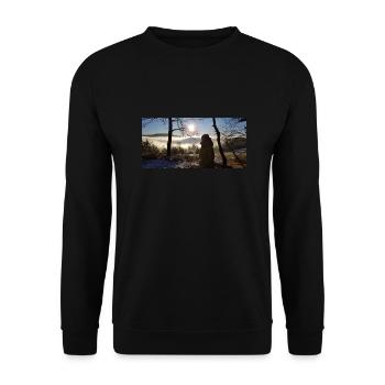FEEL NATURE 01 - Unisex Pullover - Schwarz - Vorne - Alina (178cm) & Michal (187cm)