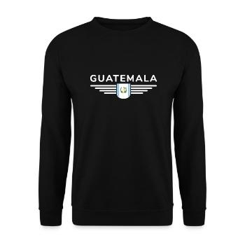 J’aime le Guatemala, T-shirt Style Design - Sweat-shirt Unisexe - noir - Devant - Alina (178cm) & Michal (187cm)