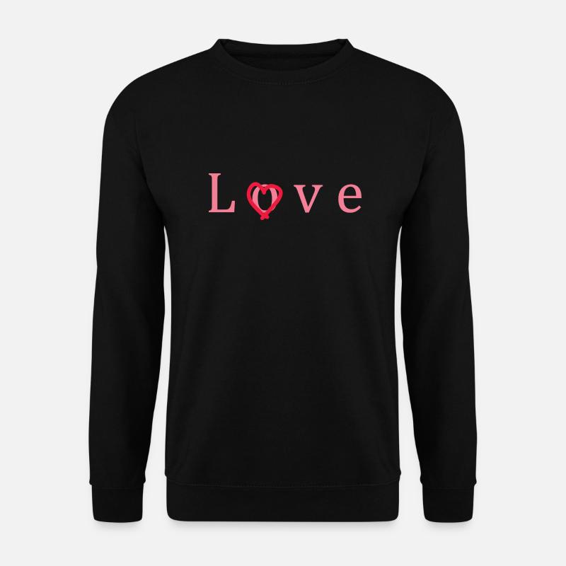 LOVE – Herz voller Liebe - Unisex Pullover - Schwarz
