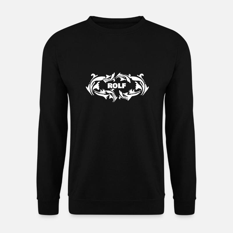 Name Rolf - Unisex Pullover - Schwarz