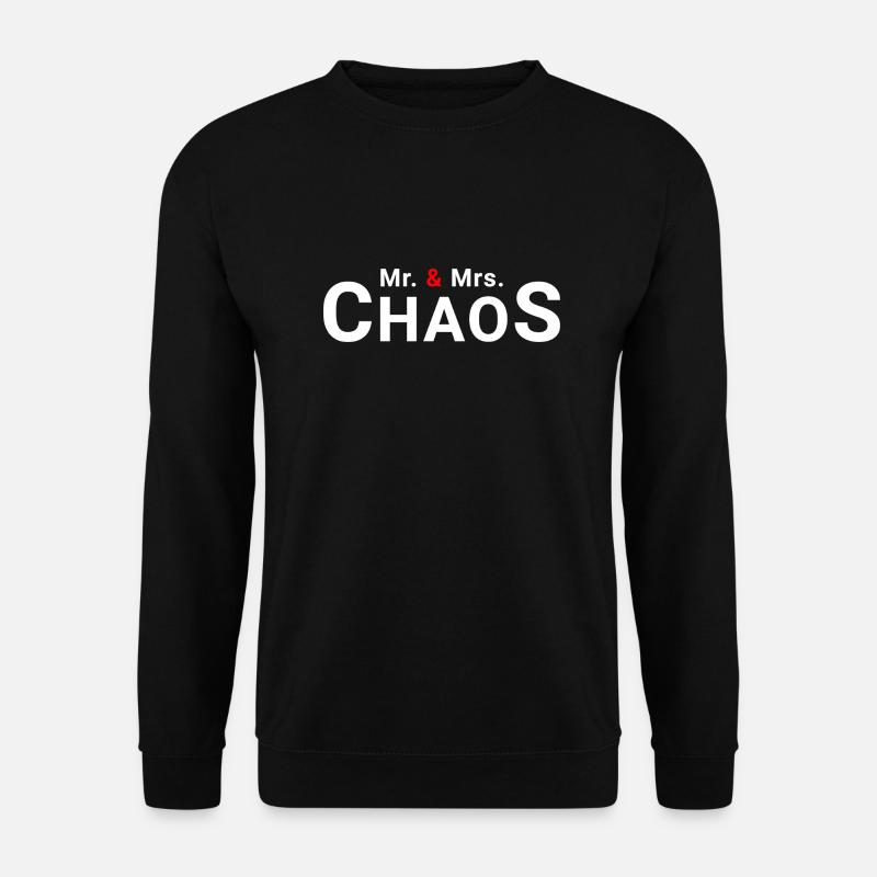 Mr & Mrs Chaos - Unisex Pullover - Schwarz