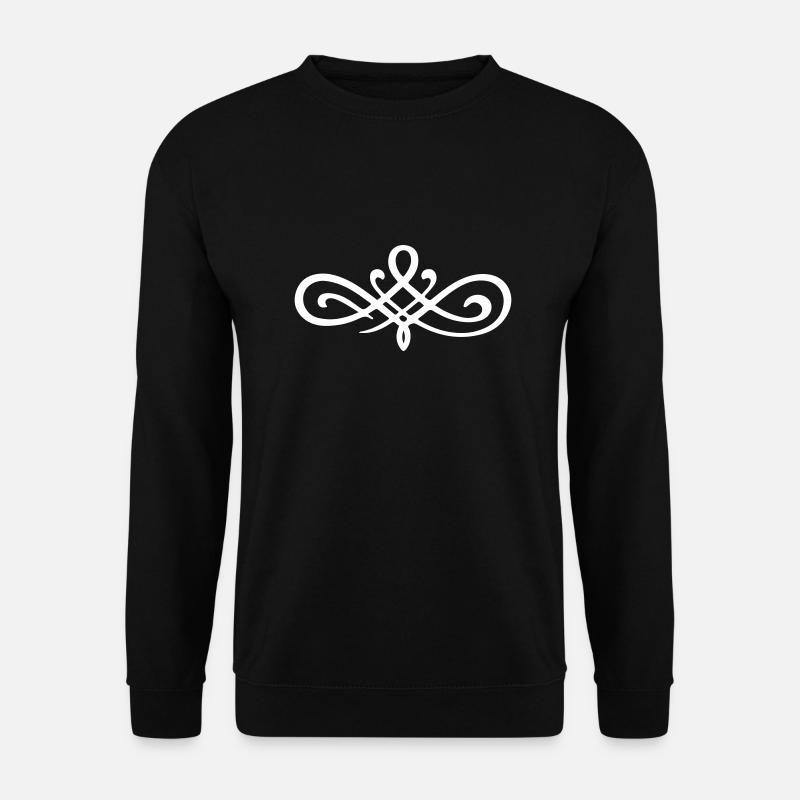 Ornament Design - Unisex Pullover - Schwarz