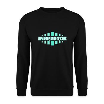 Inspektor - Unisex Pullover - Schwarz - Vorne - Alina (178cm) & Michal (187cm)
