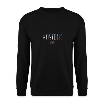 Rostock Beach - Unisex Pullover - Schwarz - Vorne - Alina (178cm) & Michal (187cm)