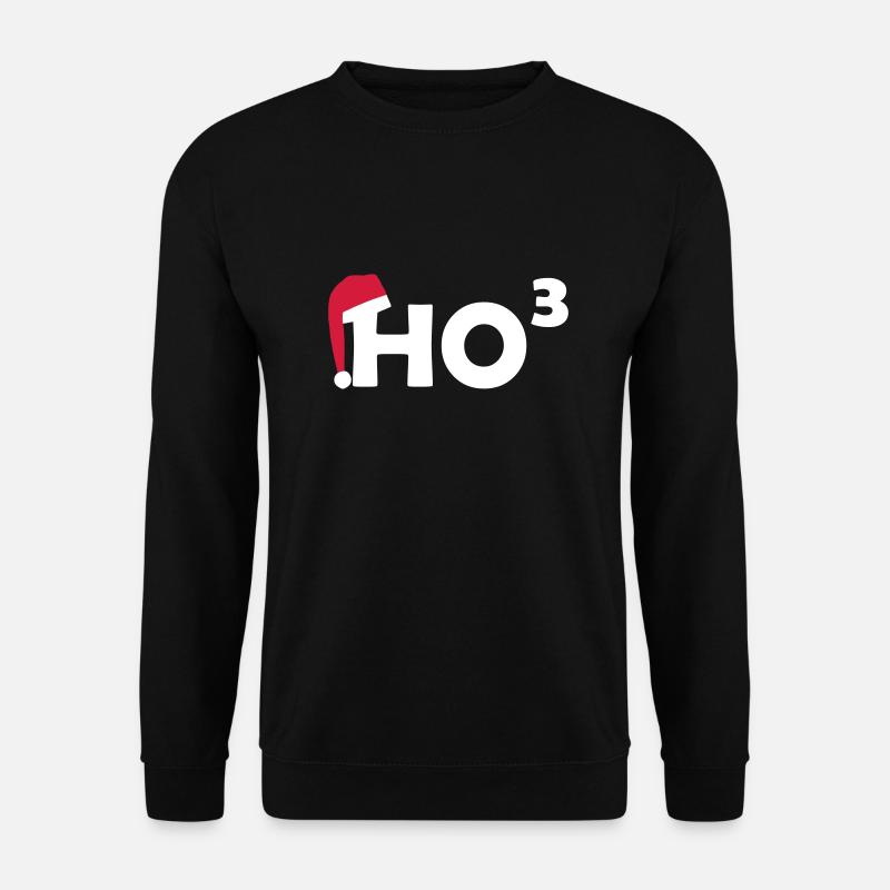 HO HO HO Weihnachten Ho hoch 3 - Unisex Pullover - Schwarz