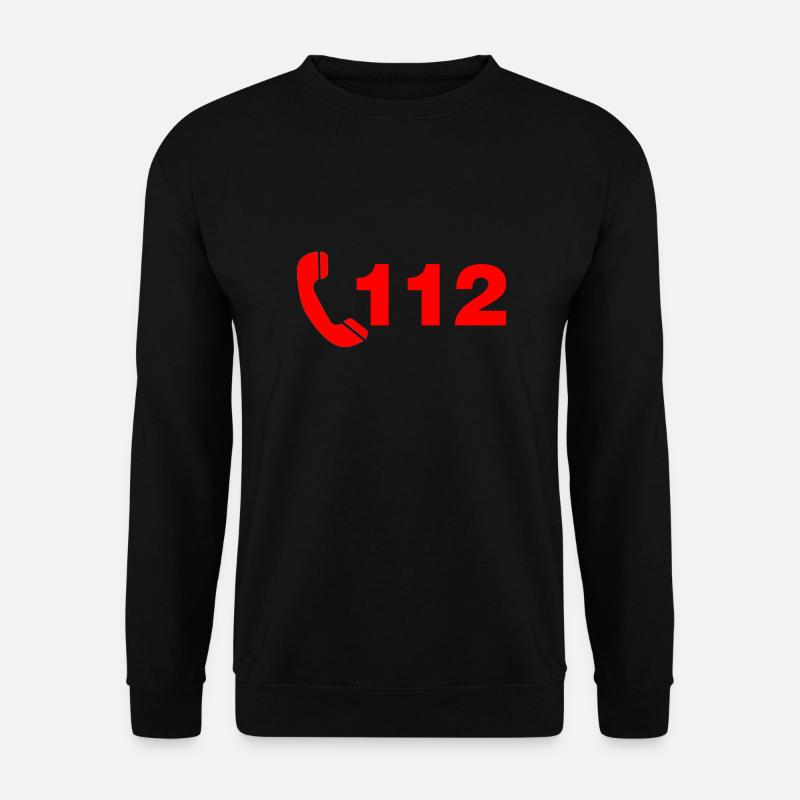 feu 112 - Sweat-shirt Unisexe - noir