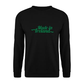 MADE IN IRELAND - Unisex Sweatshirt - black - Front - Alina (178cm) & Michal (187cm)