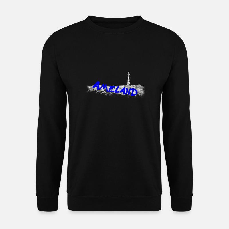 AMELAND mit Leuchtturm - Unisex Pullover - Schwarz