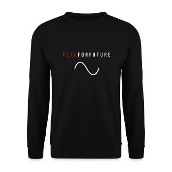 FLAC for Future Audiophile - Unisex Sweatshirt - black - Front - Alina (178cm) & Michal (187cm)
