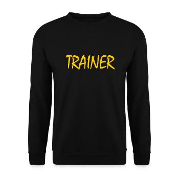 ENTRAÎNEUR - Sweat-shirt Unisexe - noir - Devant - Alina (178cm) & Michal (187cm)