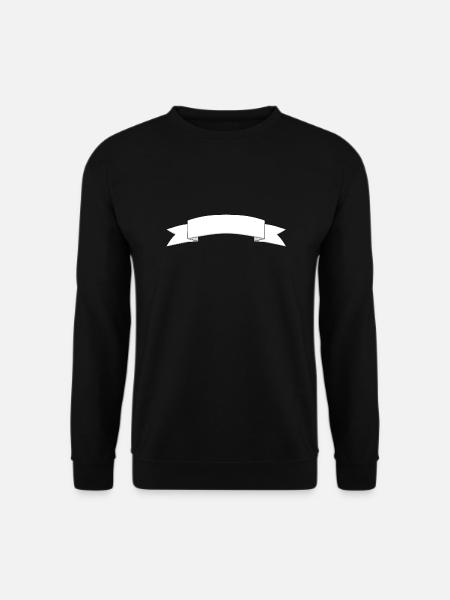 Banner Text Deko - Unisex Pullover - Schwarz