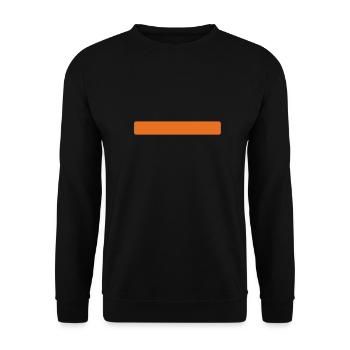 stripes orange - Unisex Sweatshirt - black - Front - Alina (178cm) & Michal (187cm)