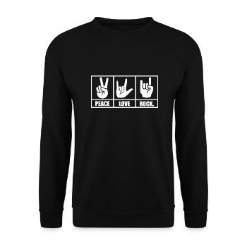 Rock Musik Rock and Roll - Sweat-shirt Unisexe - noir - Devant - Alina (178cm) & Michal (187cm)
