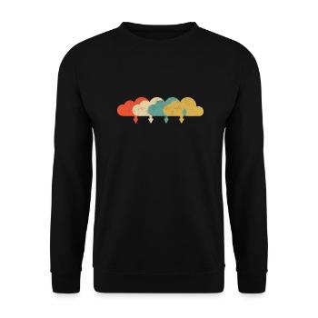 Vintage DevOps Ingenieur Cloud Computing - Unisex Pullover - Schwarz - Vorne - Alina (178cm) & Michal (187cm)