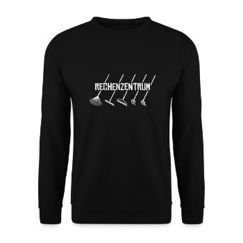 Garten Rechenzentrum - Unisex Pullover - Schwarz - Vorne - Alina (178cm) & Michal (187cm)