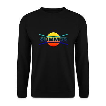 Été 1 - Sweat-shirt Unisexe - noir - Devant - Alina (178cm) & Michal (187cm)