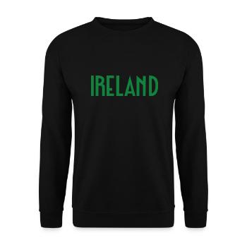 Ireland - Unisex Sweatshirt - black - Front - Alina (178cm) & Michal (187cm)