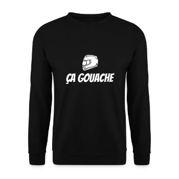 ça gouache - Sweat-shirt Unisexe - noir - Devant - Alina (178cm) & Michal (187cm)