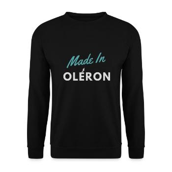 Hergestellt in Oléron - Unisex Pullover - Schwarz - Vorne - Alina (178cm) & Michal (187cm)