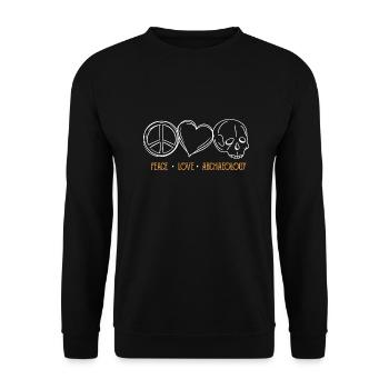 Archaeology Gift Archaeologist - Unisex Sweatshirt - black - Front - Alina (178cm) & Michal (187cm)