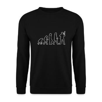 Garden Gardener Gift Hobby Gardener Orchard - Unisex Sweatshirt - black - Front - Alina (178cm) & Michal (187cm)