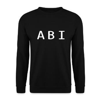 Abitur Abi Geschnek - Unisex Pullover - Schwarz - Vorne - Alina (178cm) & Michal (187cm)
