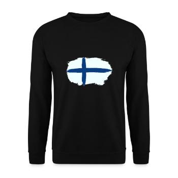 Finnland Skandinavien - Unisex Pullover - Schwarz - Vorne - Alina (178cm) & Michal (187cm)