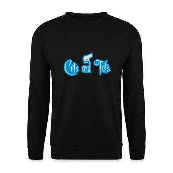 Citation de chats et de tats - Sweat-shirt Unisexe - noir - Devant - Alina (178cm) & Michal (187cm)