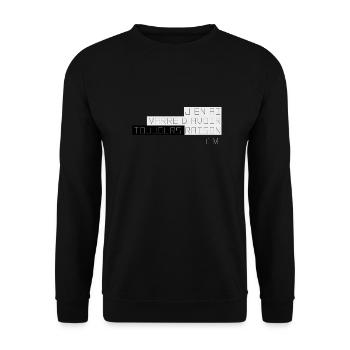 Toujours Raison - Sweat-shirt Unisexe - noir - Devant - Alina (178cm) & Michal (187cm)