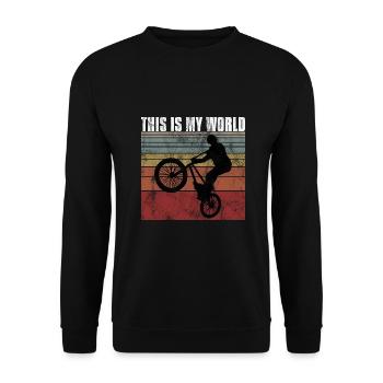 Le BMX est mon cadeau de vélo de vélo du monde - Sweat-shirt Unisexe - noir - Devant - Alina (178cm) & Michal (187cm)